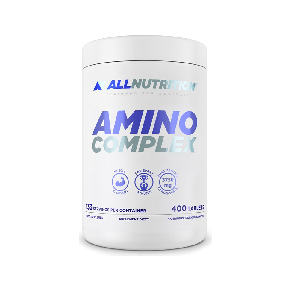 Allnutrition Amino Complex burk med 400 tabletter, vit etikett