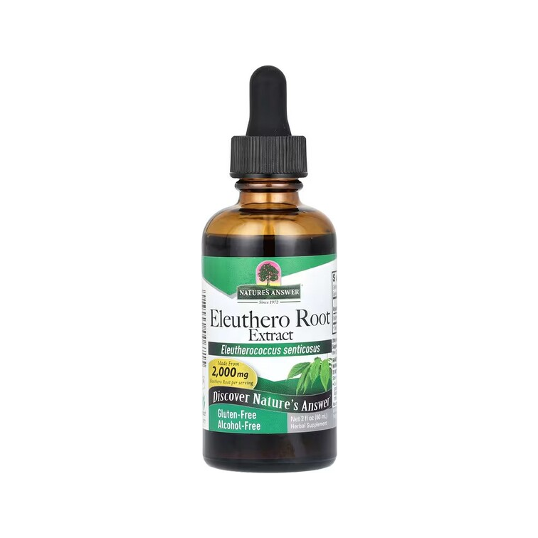 Droppflaska med Eleuthero Root Extract från Nature's Answer