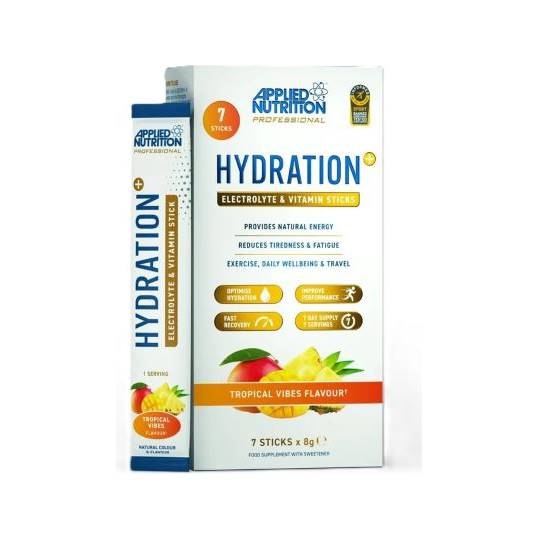 Hydration + Electrolyte & Vitamin Powder Stick Packs, Tropical Vibes - 7 x 8g