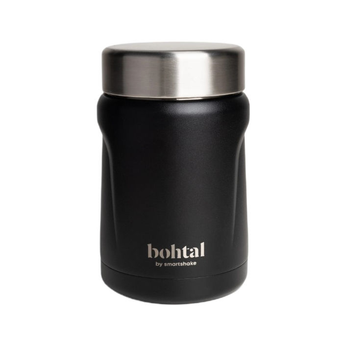 Bohtal Insulated Food Jar, Black - 550 ml.
