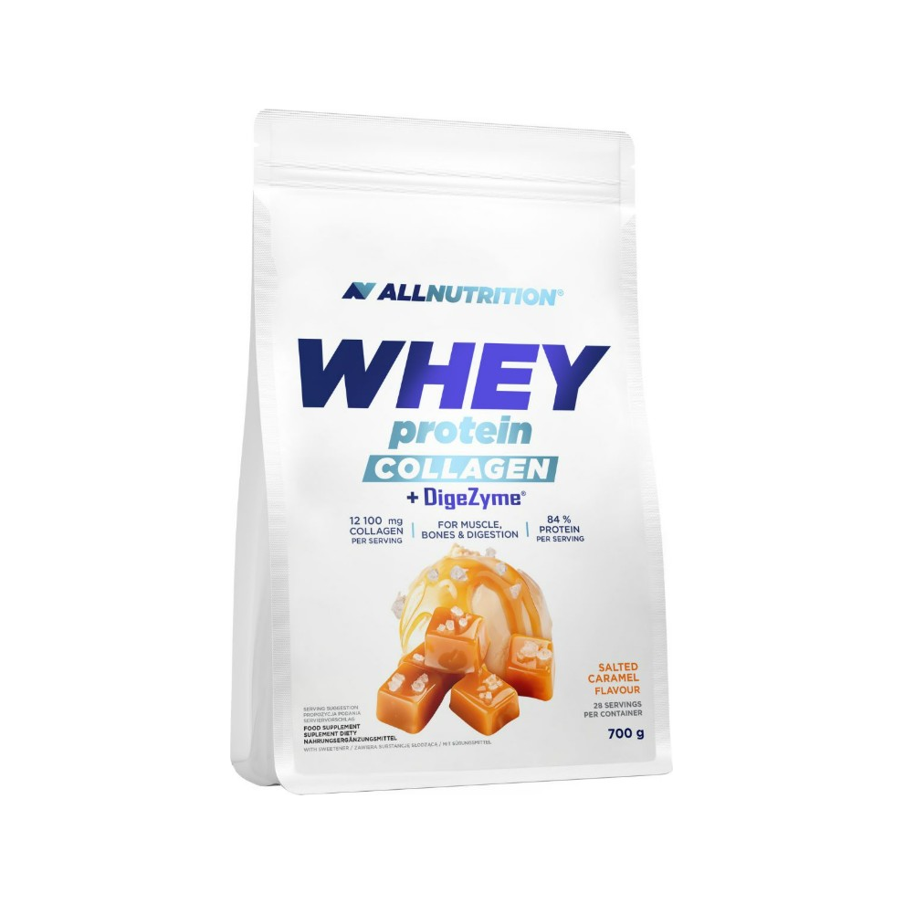 Whey Protein Collagen + DigeZyme, Salted Caramel - 700 grams