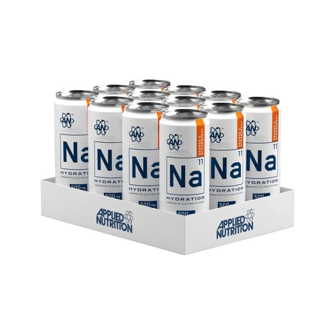 Na11 Hydration Cans, Orange & Strawberry - 12 x 330 ml.