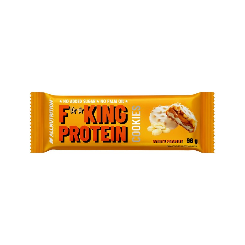 Fitking Protein Cookies, White Peanut - 6 cookies