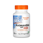 Tillskottflaska med orange lock för Astaxanthin AstaReal, 6 mg, 90 kapslar
