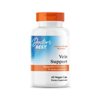 Vein Support-tillskott i flaska med orange lock, 60 vegetabiliska kapslar