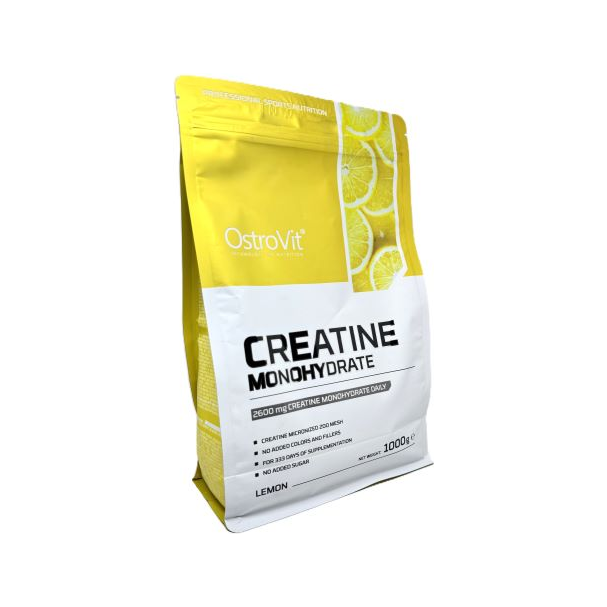 Kreatinmonohydrat 1000 g i påse, citronsmak