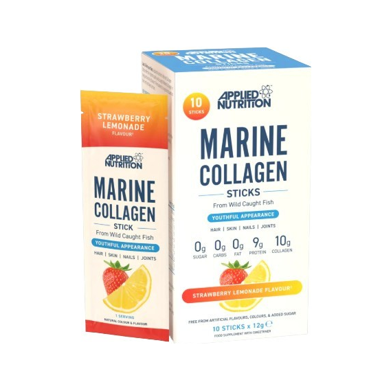 Marine Collagen Sticks, Strawberry Lemonade - 10 x 12g
