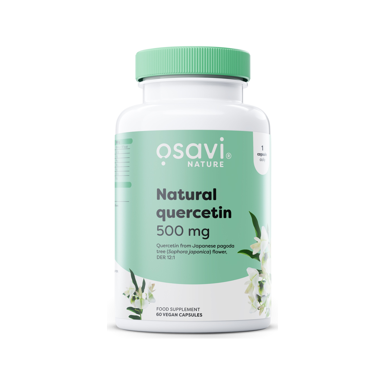 Osavi naturligt quercetintillskott i kapslar, 500 mg, 60 veganska kapslar