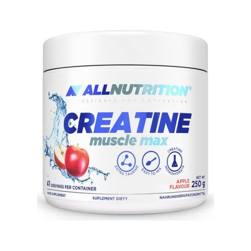 Allnutrition kreatin muskelmax-burk med äppelsmak, 250 g