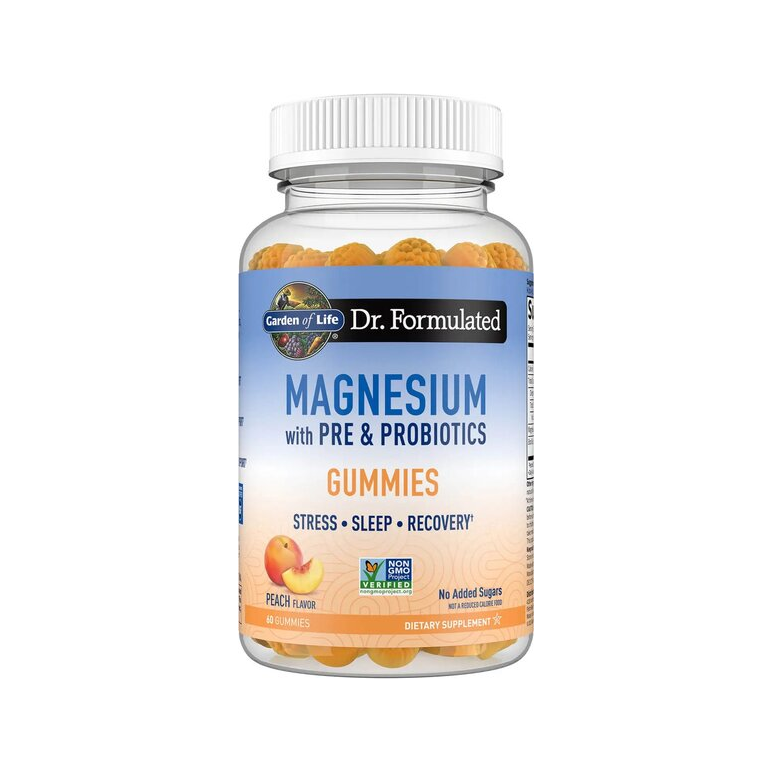 Dr. Formulated Magnesium with Pre & Probiotics Gummies, Peach - 60 gummies