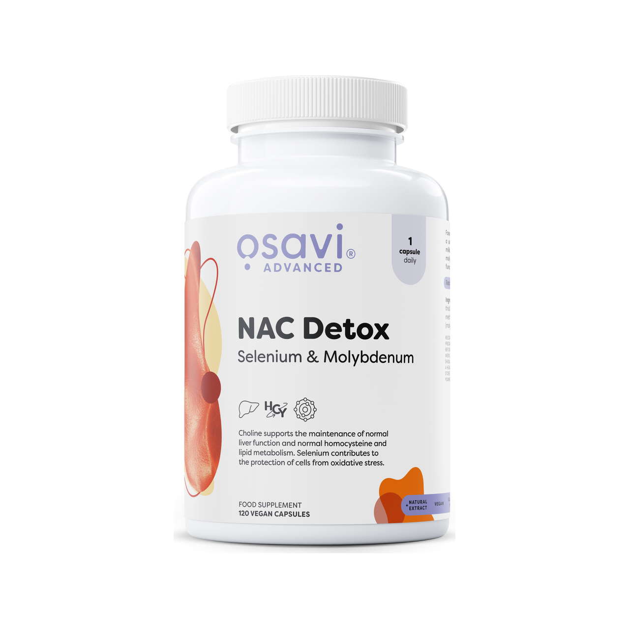 NAC Detox, Selenium & Molybdenum - 120 vegan caps