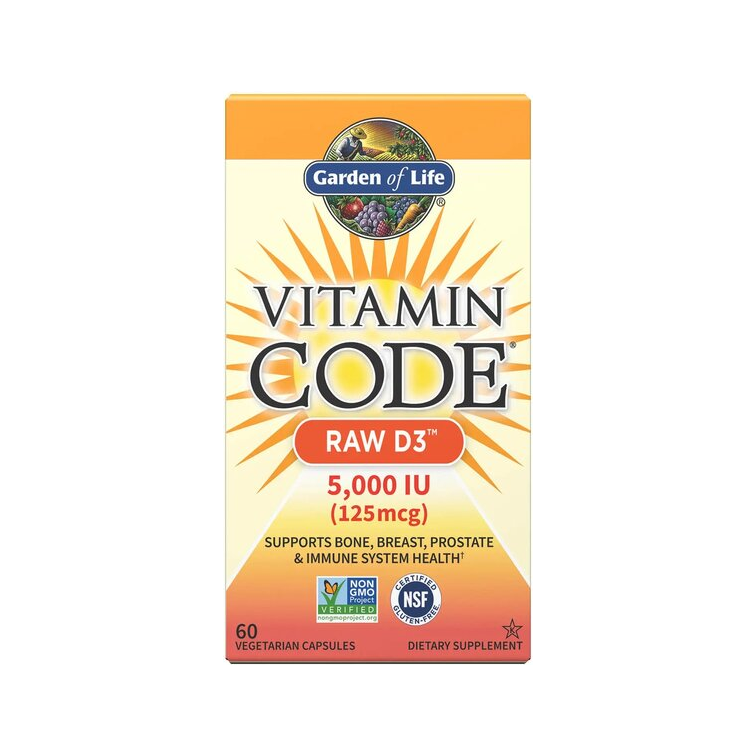 Vitamin Code Raw D3, 5000 IU - 60 vcaps