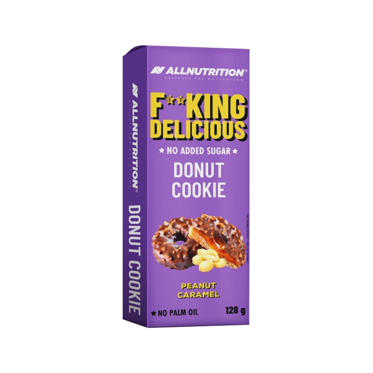 Fitking Delicious Donut Cookie, Peanut Caramel - 128 grams