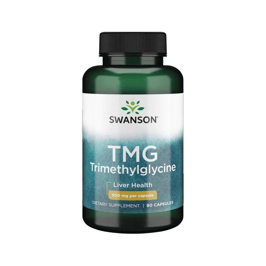 Swanson TMG tillskott i flaska, 500 mg per kapsel