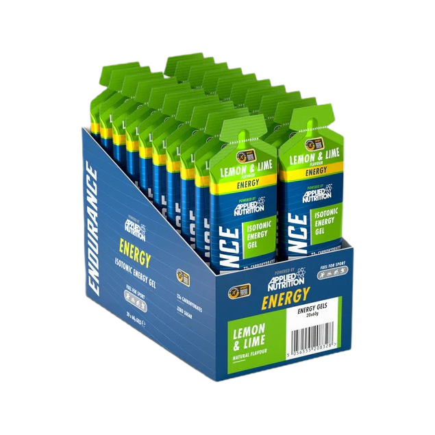Isotoniskt energigel i lemon & lime-smak, Velocity-Fuel Energy, box med flera