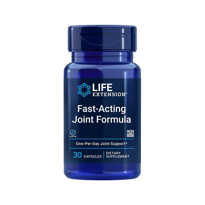 Life Extension kapselburk med blå lock, Fast-Acting Joint Formula 30 kapslar