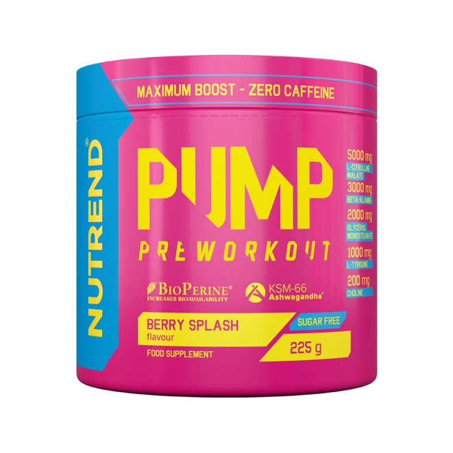 Pre-workout-burk 225 g med berry splash-smak
