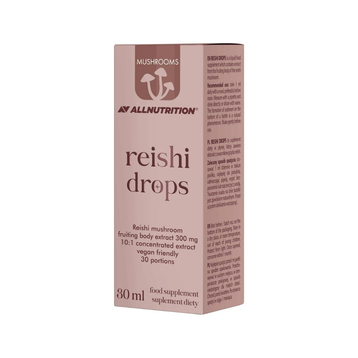 Mushrooms Reishi Drops, 300mg - 30 ml.