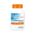 Doctor's BEST Gluten Rescue kapslar i vit flaska med orange lock