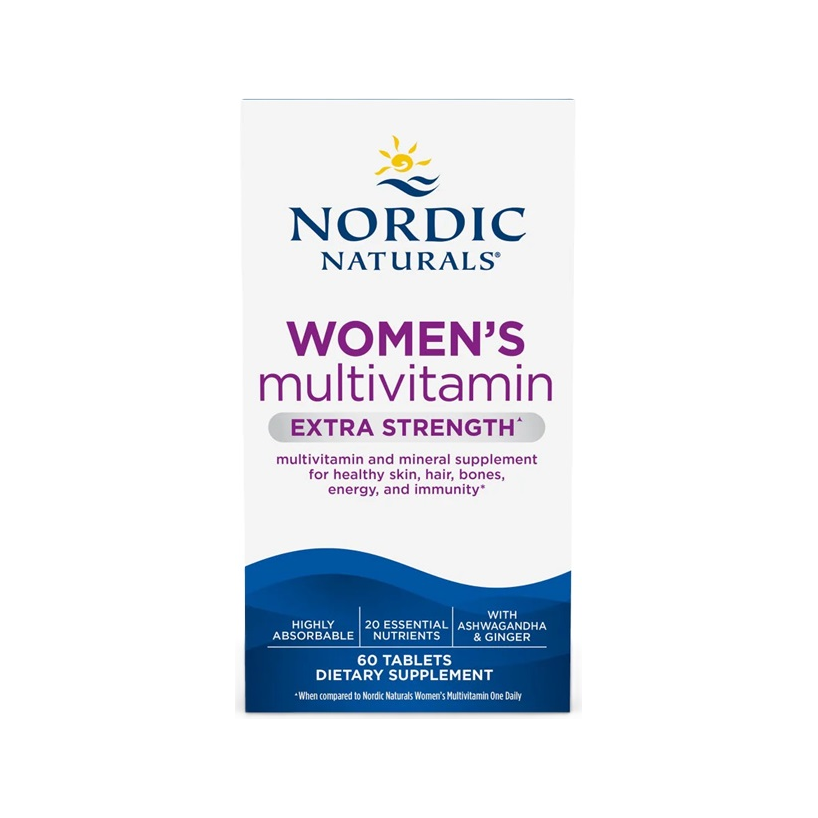 Nordic Naturals multivitamin för kvinnor Extra Strength, 60 tabletter