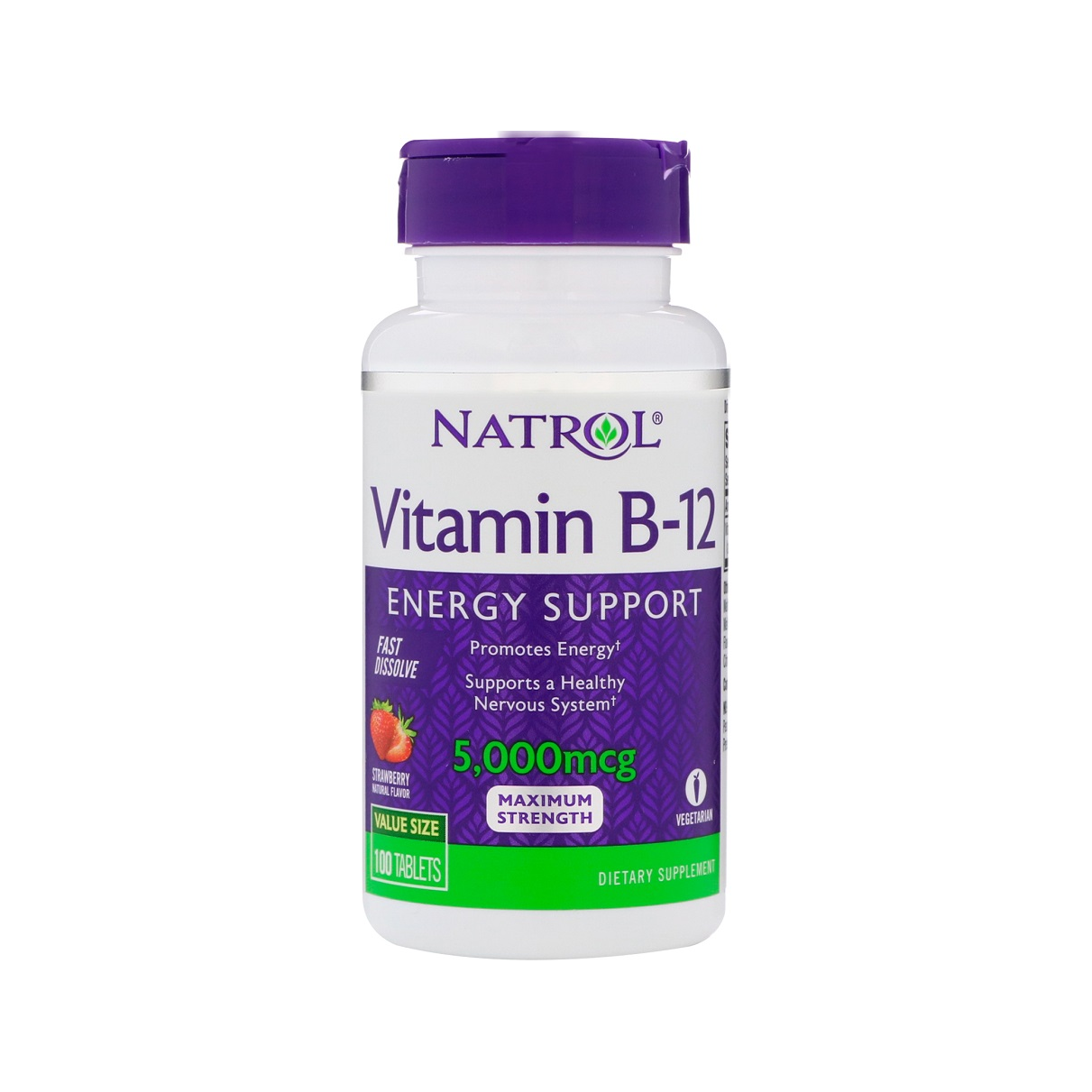 Vitamin B-12 Fast Dissolve, 5000mcg - 100 tablets