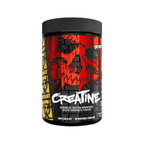 Mutant kreatin 300 g i burk med svart lock och röd/gul grafisk etikett