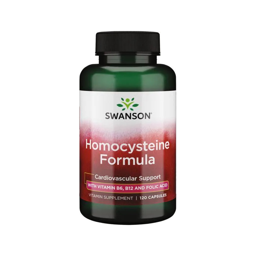 Kapselburk med Swanson Homocysteine Formula, 120 kapslar