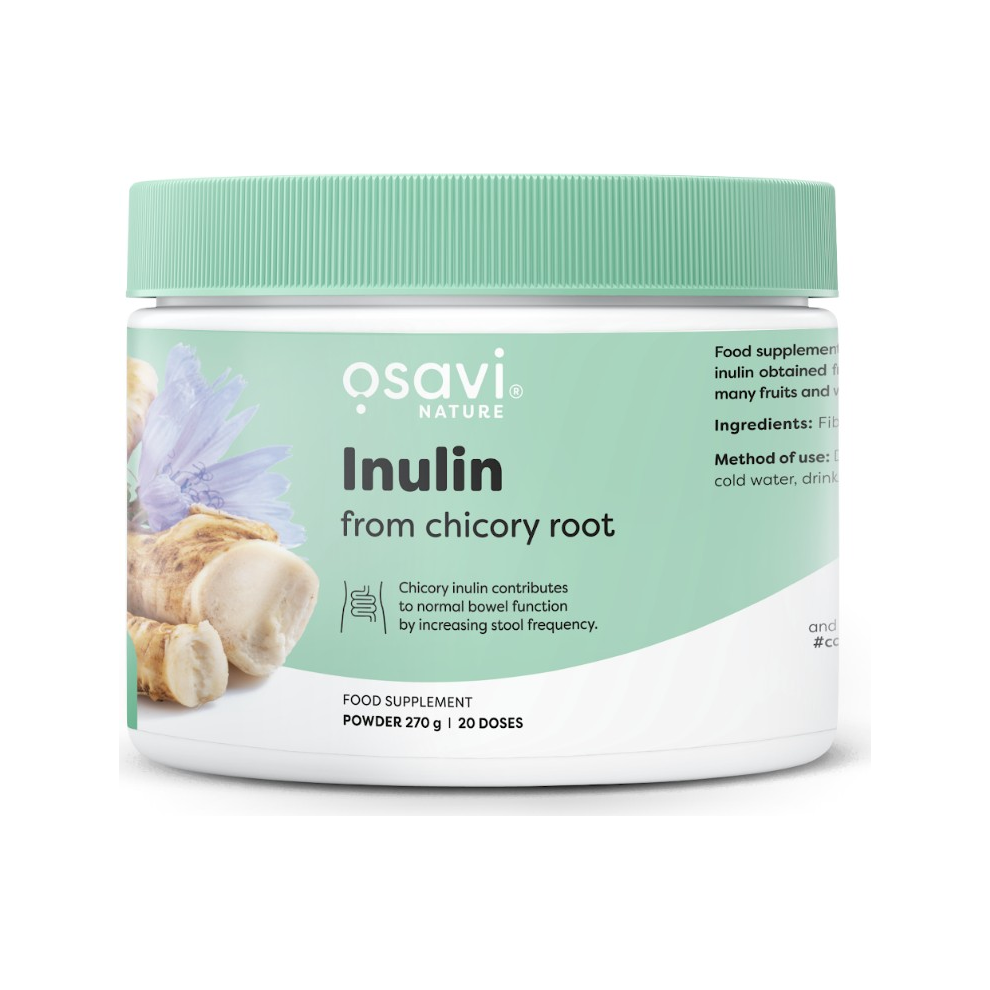 Osavi inulin från cikoriarot, burk med pulver, 270 g