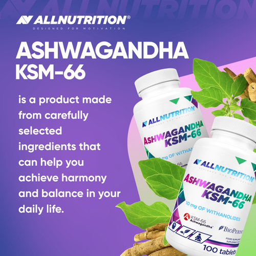 Allnutrition Ashwagandha KSM-66 100 Tabletter