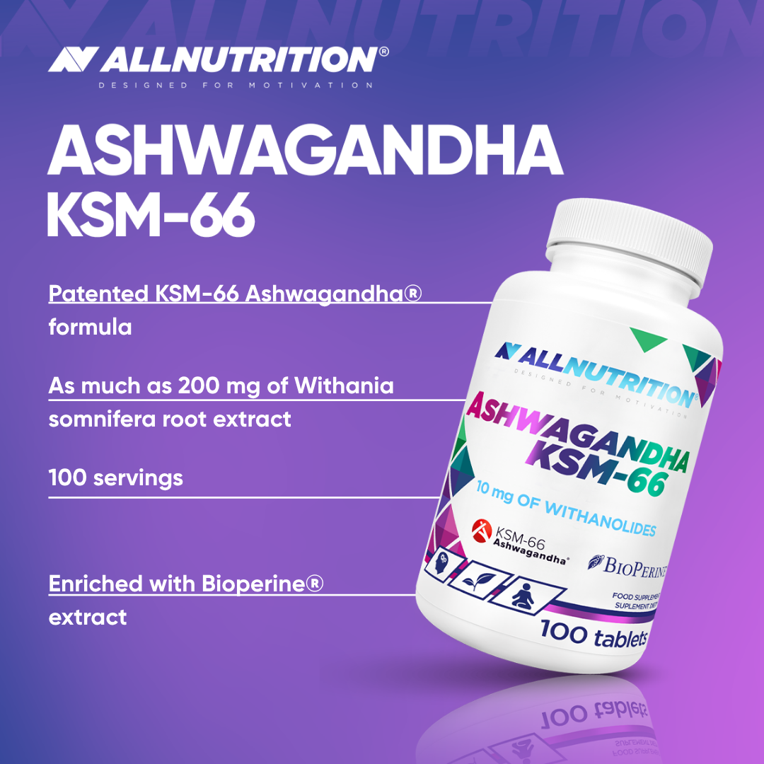 Allnutrition Ashwagandha KSM-66 100 Tabletter