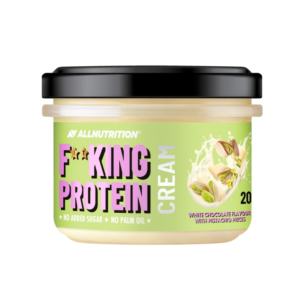 Proteincreme i burk med vit choklad- och pistagesmak, 200 g