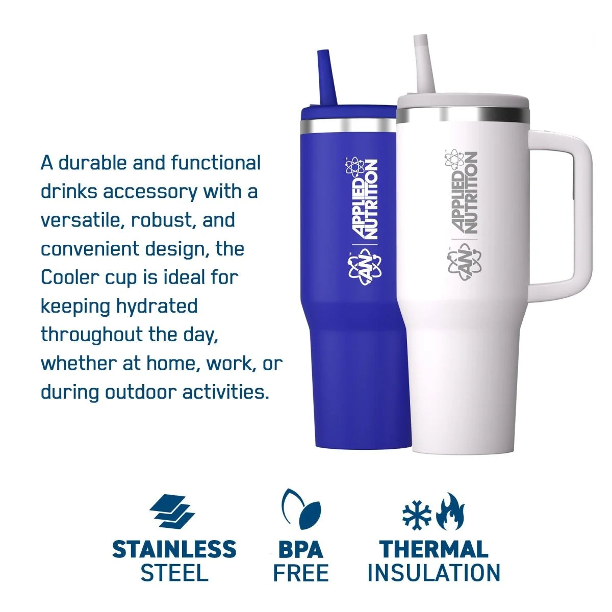 Applied Nutrition Cooler Tumbler Cup Blue