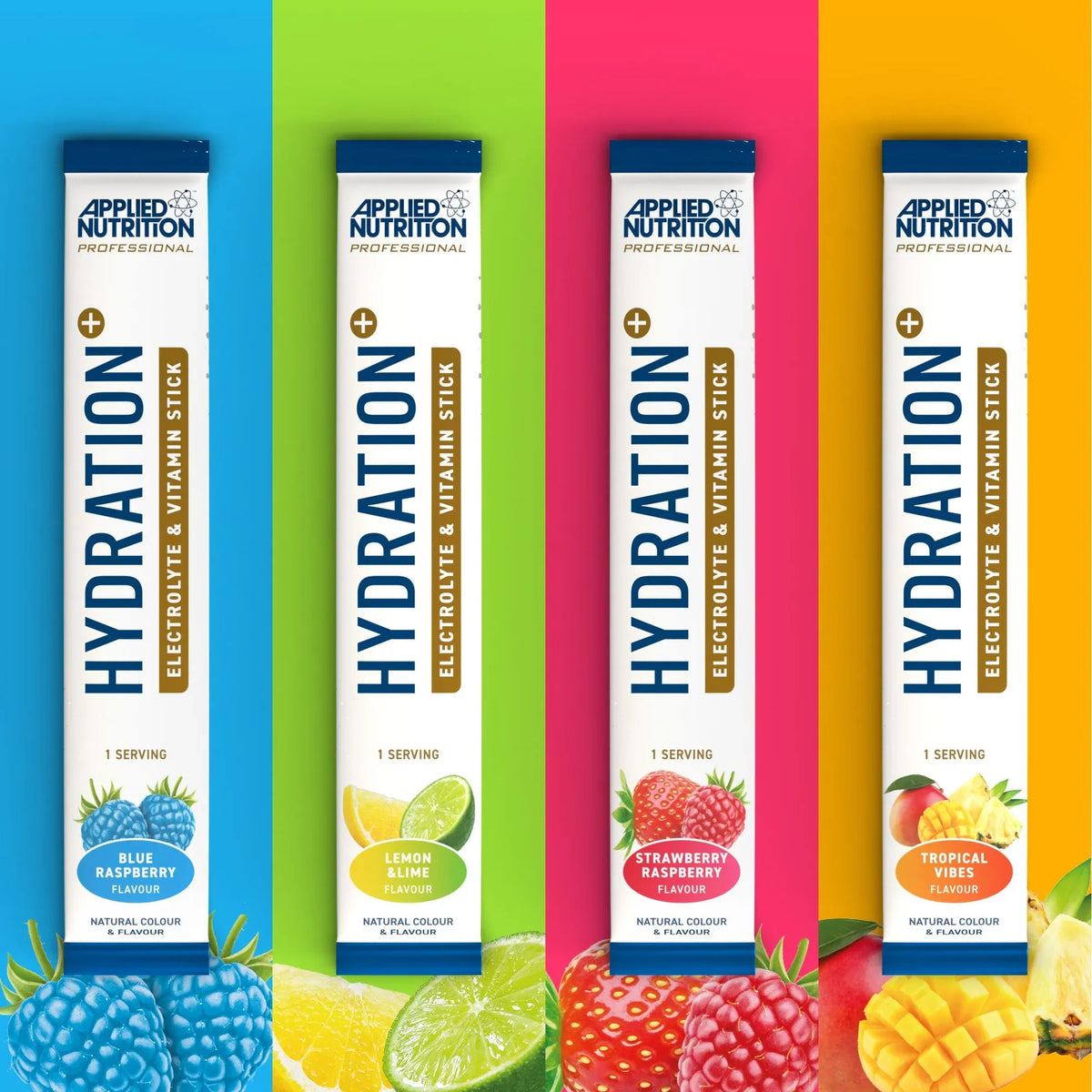 Applied Nutrition Hydration + Electrolyte & Vitamin Powder Stick Packs 7 x 8g