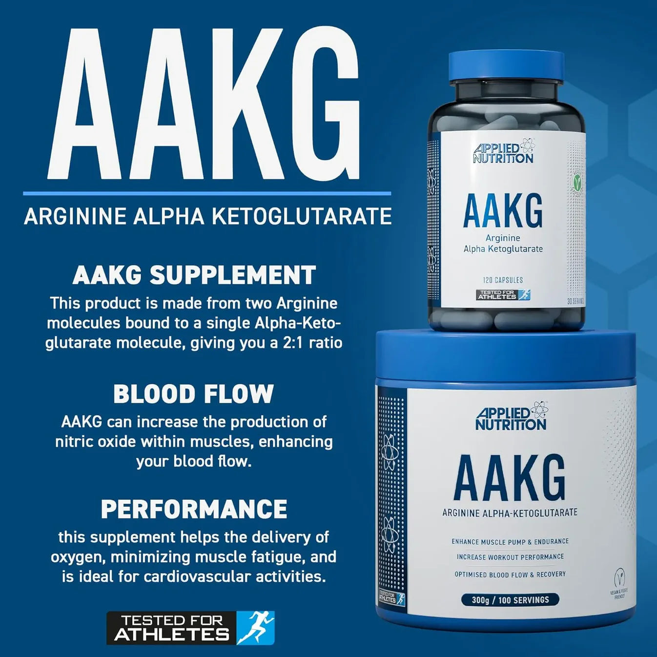 Applied Nutrition AAKG 3200 mg 120 Kapslar