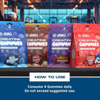 Applied Nutrition Creatine Gummies Blue Raspberry 80 Gummies