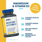 Applied Nutrition Magnesium & Vitamin D3 60 Kapslar
