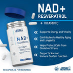Applied Nutrition NAD+ Resveratrol 60 Kapslar