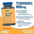 Applied Nutrition Solutions Turmeric 800mg 60 Kapslar