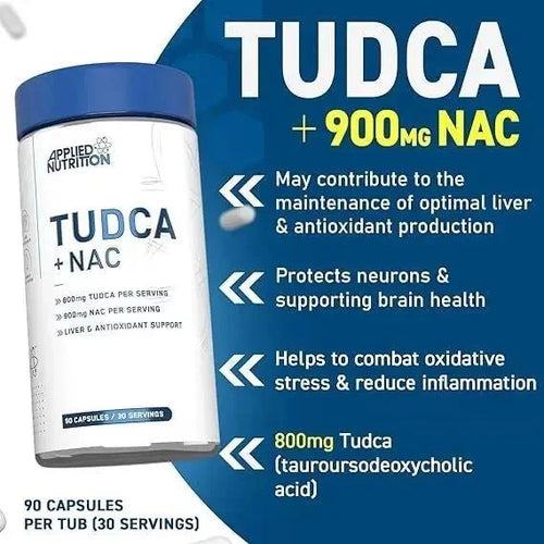 Applied Nutrition Tudca + NAC 90 Kapslar