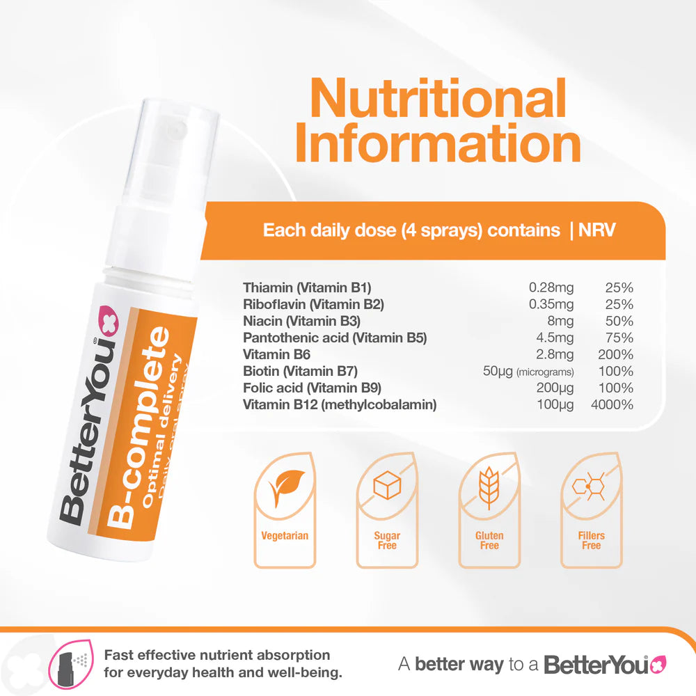 BetterYou B-complete Daily Oral Spray 25 ml