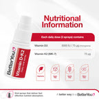 BetterYou DLux+ Vitamin D+K2 Daily Oral Spray 12 ml
