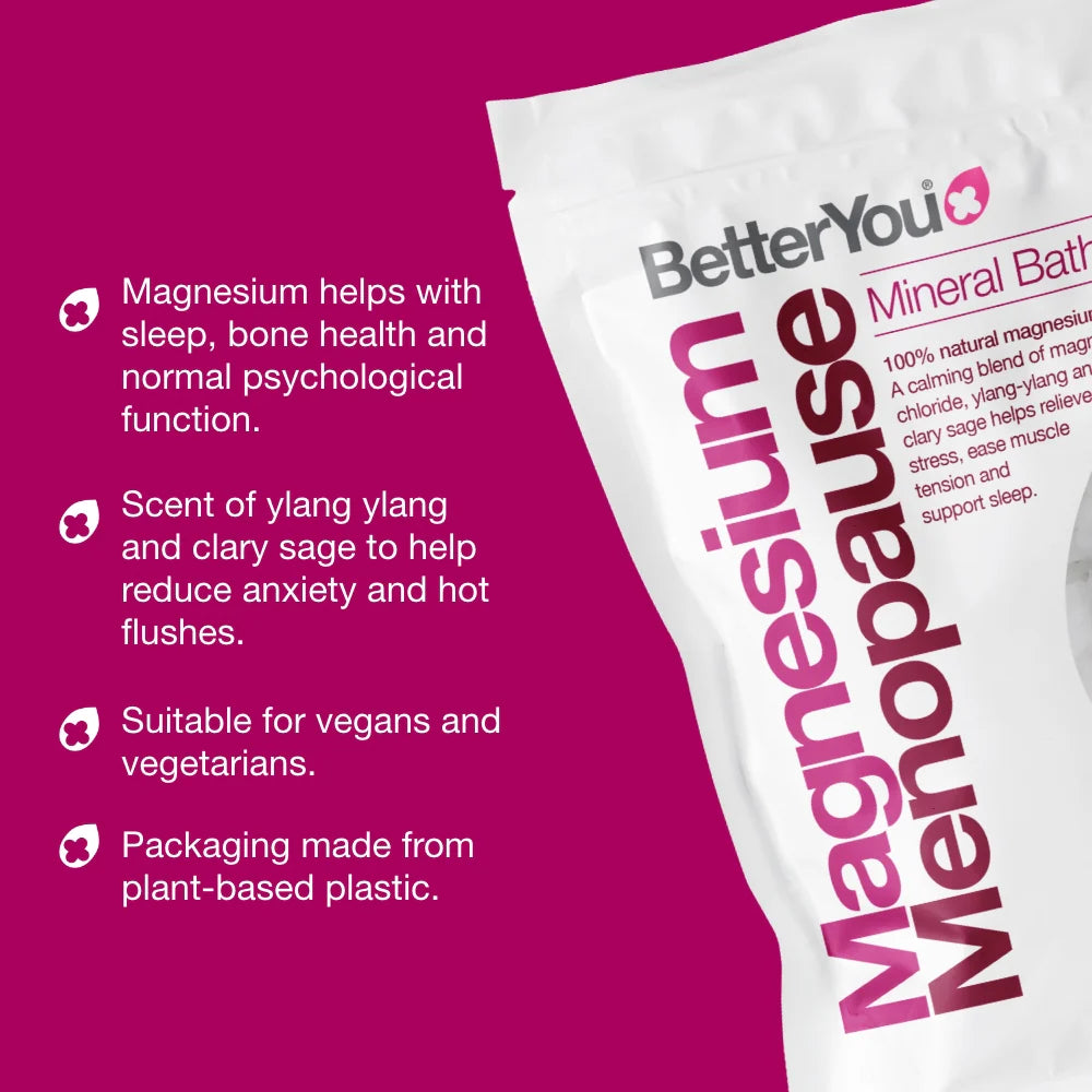BetterYou Magnesium Menopause Bath Flakes 750 g