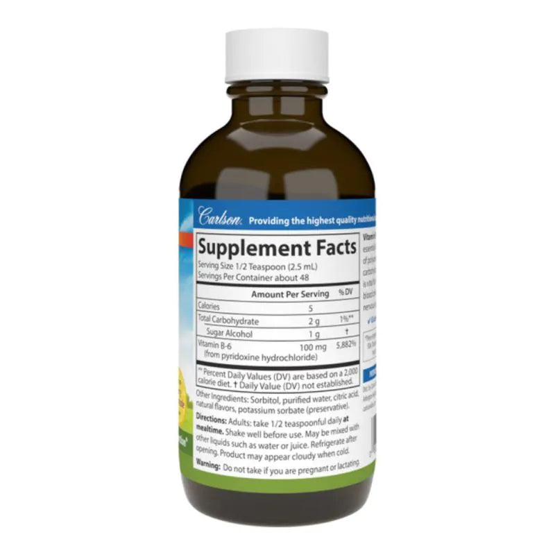 Carlson Labs Vitamin B-6 - Pyridoxine HCl 120 ml