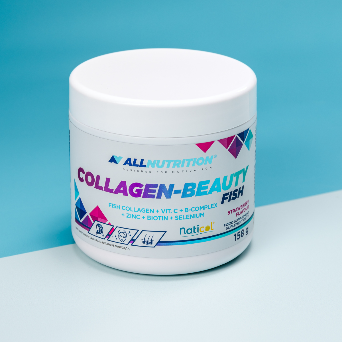 Allnutrition Collagen-Beauty Fish Strawberry 158 g