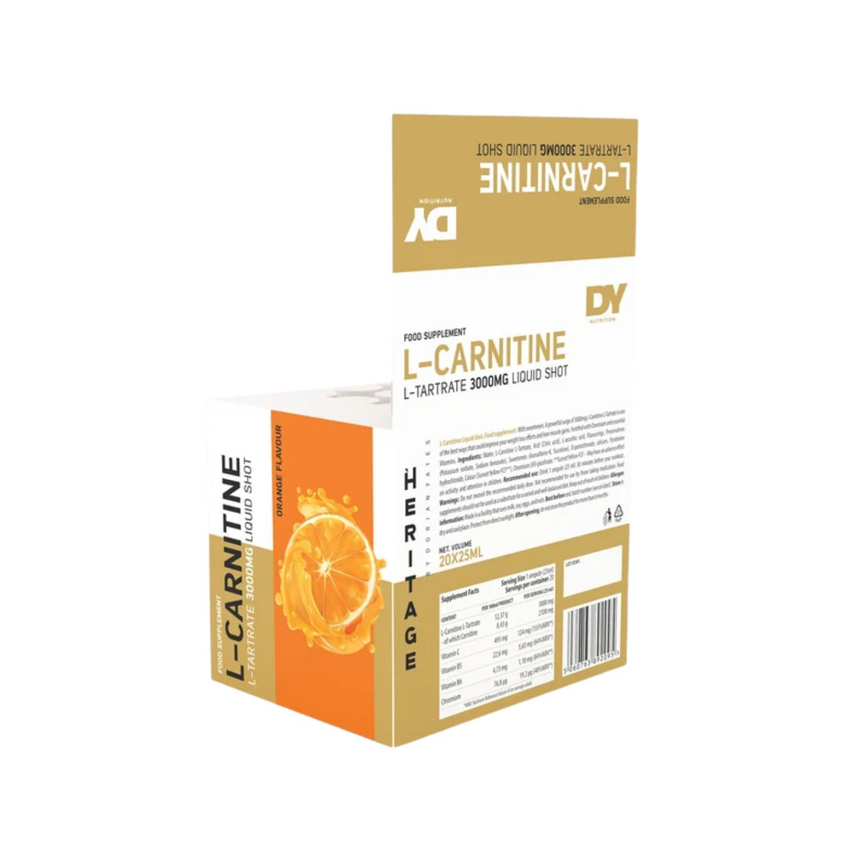 DY Nutrition L-Carnitine Liquid Shot 20 x 25ml