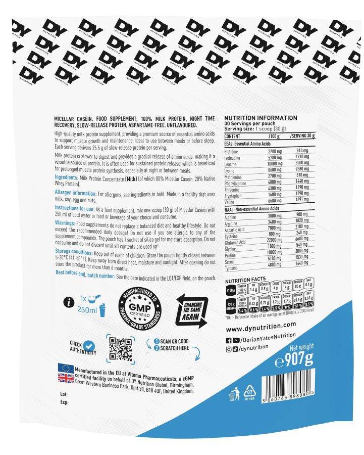 DY Nutrition Micellar Casein 907g