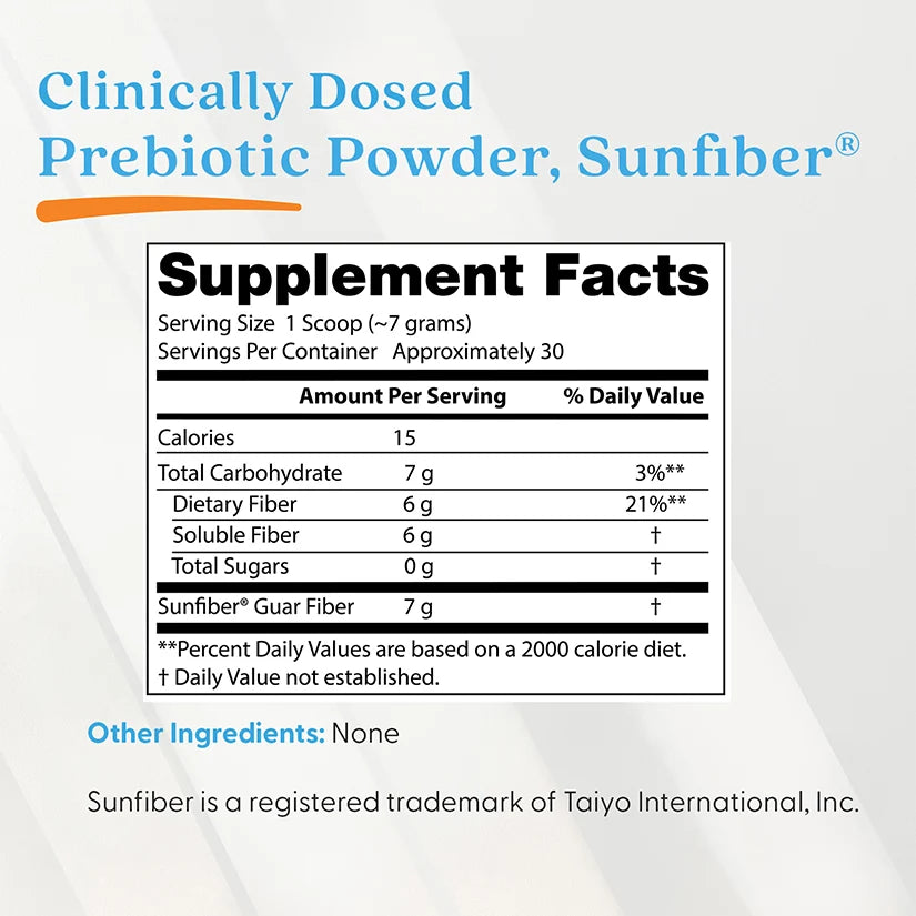 Doctor's Best Prebiotic Powder Sunfiber