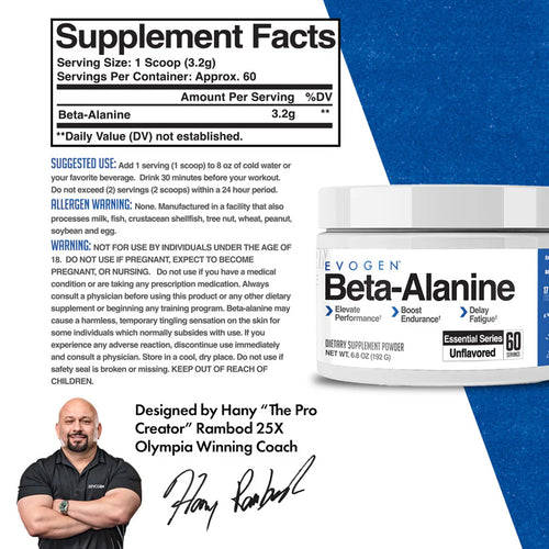 Evogen Beta-Alanine 192 g