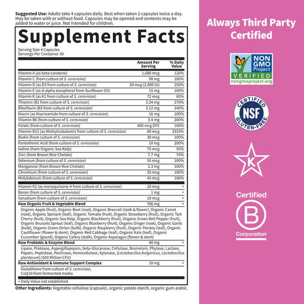 Garden of Life Vitamin Code 50 & Wiser Women