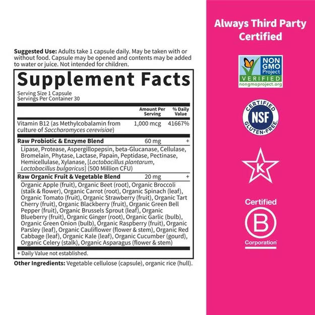 Garden of Life Vitamin Code Raw B-12